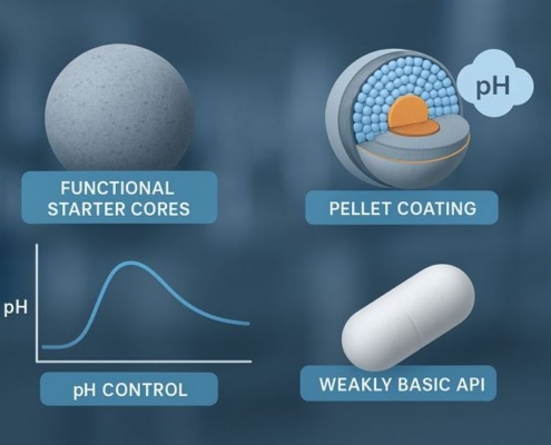tartaric acid starter core for extended release formulations